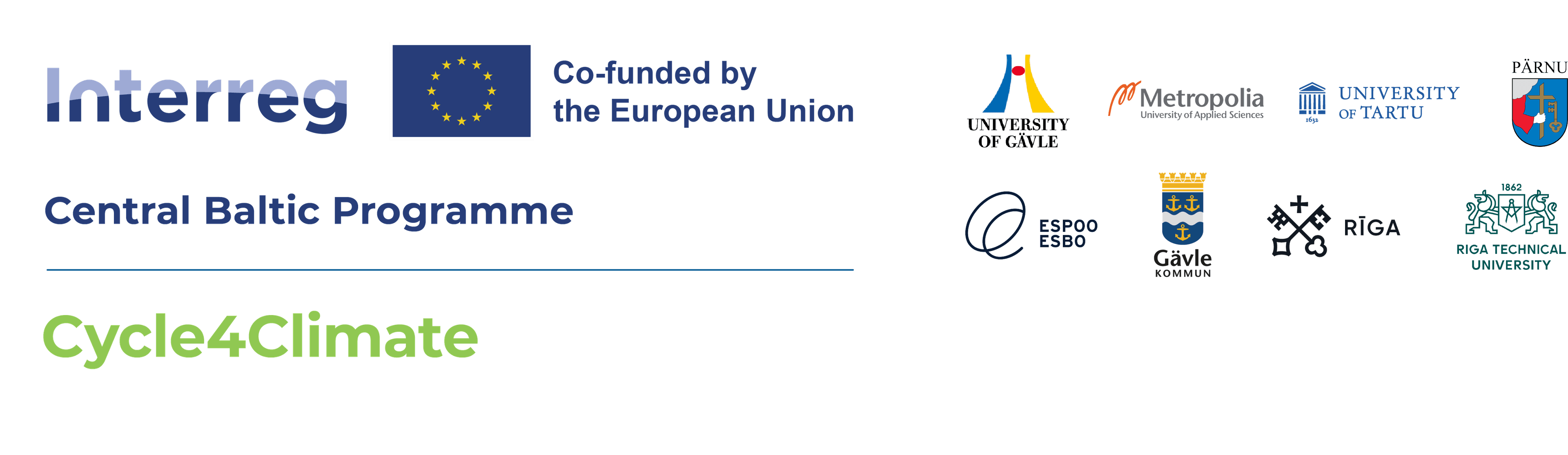 Cycle4Climate funding programme and project partner logos